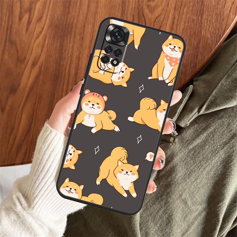 Animal Shiba Inu Case For Xiaomi Redmi Note 14 Pro 13 12 11 10 15 Pro Plus Redmi 15 C 13 10C 12C 13C 14C Cover