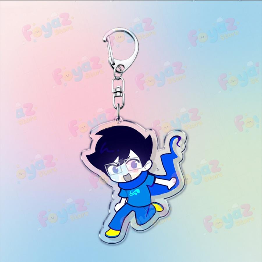 Cartoon Homestuck Keychain Accessories Bag Charms Dave Strider John Egbert Karkat Gamer Keyrings Jewelry Fans Freinds Gift