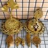 Retro Mini Censer Holder Gold Incense Stick Burner Portable Aromatherapy Burner  Hotel Decor