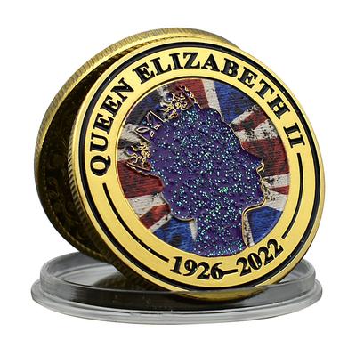 Reine d'Australie, Pièces de la Reine Elizabeth II, 1926-2022, Emblème de l'Angleterre, Médaille Métallique