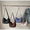2025 New Style Simple Checked Canvas One-shoulder Cross-body Bag Casual Large-capacity All-matching Women's