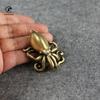 Copper Octopus Carving Keychains Sculpture Solid Copper Decoration Animal Octopus Statue Pendant Decor Home Cool Home Stuff