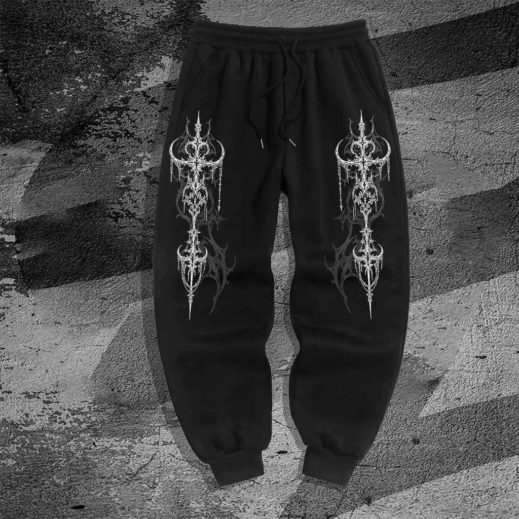 Mens Jogger Pants, Casual Daily Lounge Trousers, Elastic Waist with Pockets for Home Relax Outdoor Stroll Commute Leisure Wear