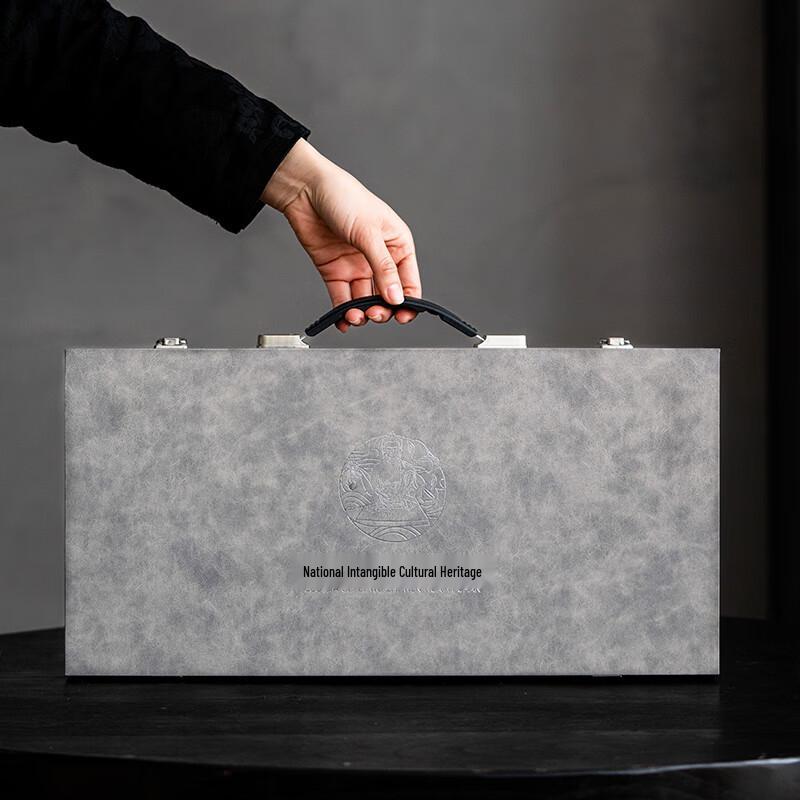 PinJian Jingdezhen Ru Kiln Ceramic Gongfu Tea Set