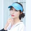 Sun Hat Topless Design Wide Brim UV Protection Elastic Fit Exercise Hat Adjustable Headband Outdoor Sports Hat