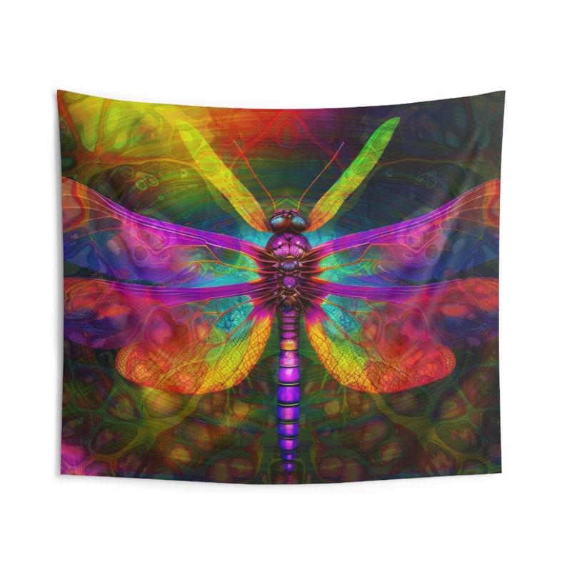 Brilliant Dragonfly tapestry 75x100