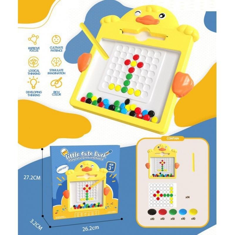 Children Double-Sided Magnetic Color Large Drawing Board Toy Early Learning Toy Education Cute Cartoon Magnet Toy