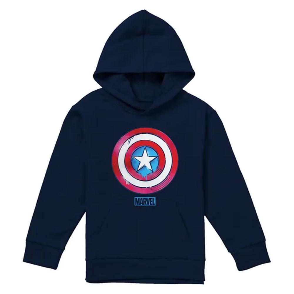 Captain America Childrens/Kids Drip Shield Pull Over Hoodie