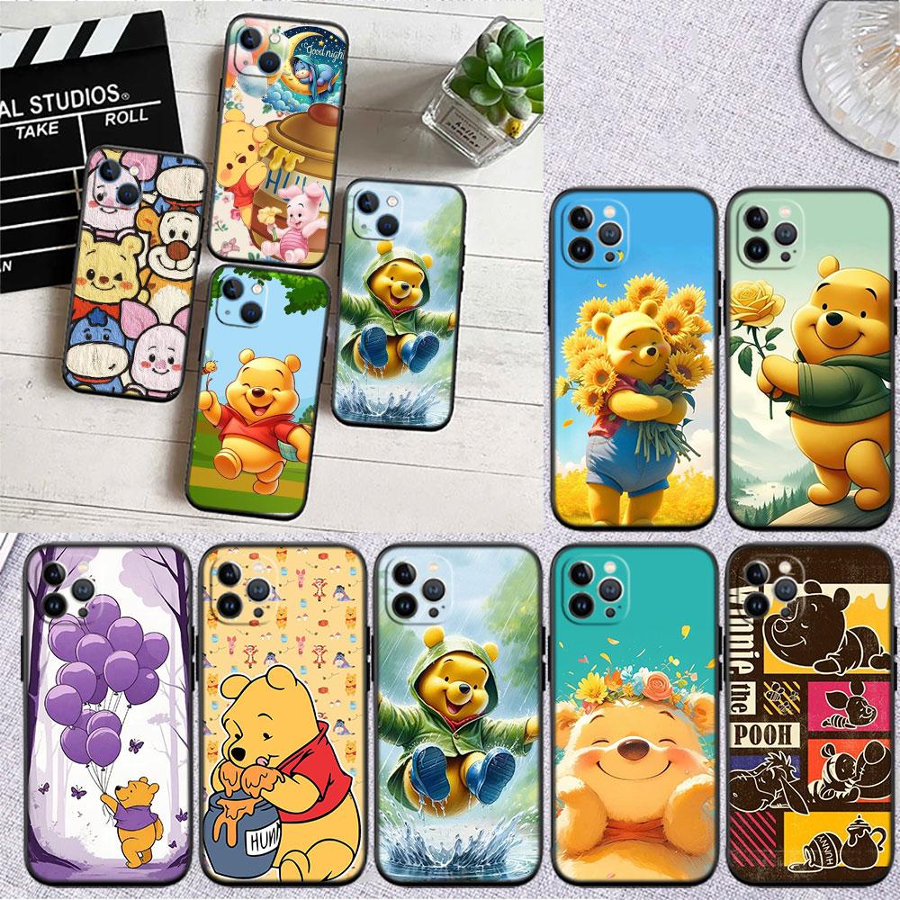 CJ104 Winnie the Pooh Soft Shell Phone Case for Redmi Note 8 9 Pro Max 9S 9T 9C NFC 8T 8A 10A A4