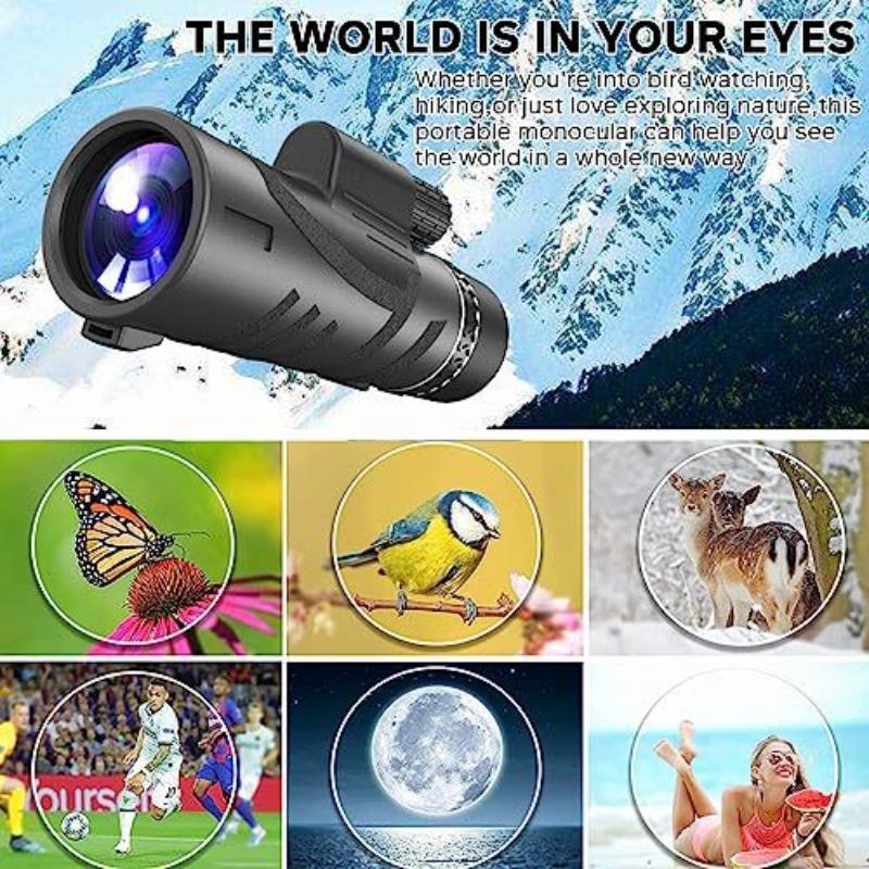 Manufacturers Sell New 12X50 Monocular Low-light Night Vision Outdoor Photography High-definition Mobile Phone Lens.