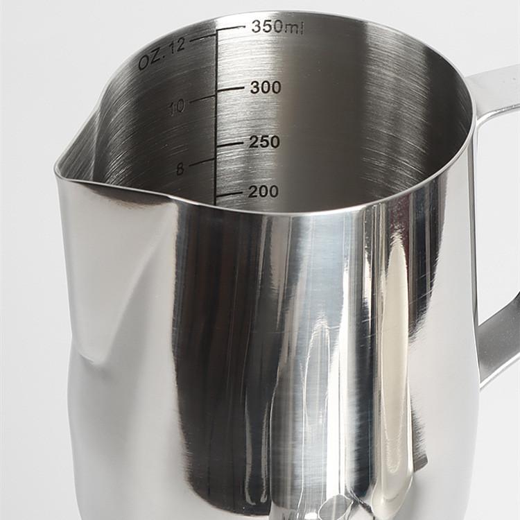 Reusable Stainless Steel Milk Frothing Pitcher With Precise Spout For Caf And Home