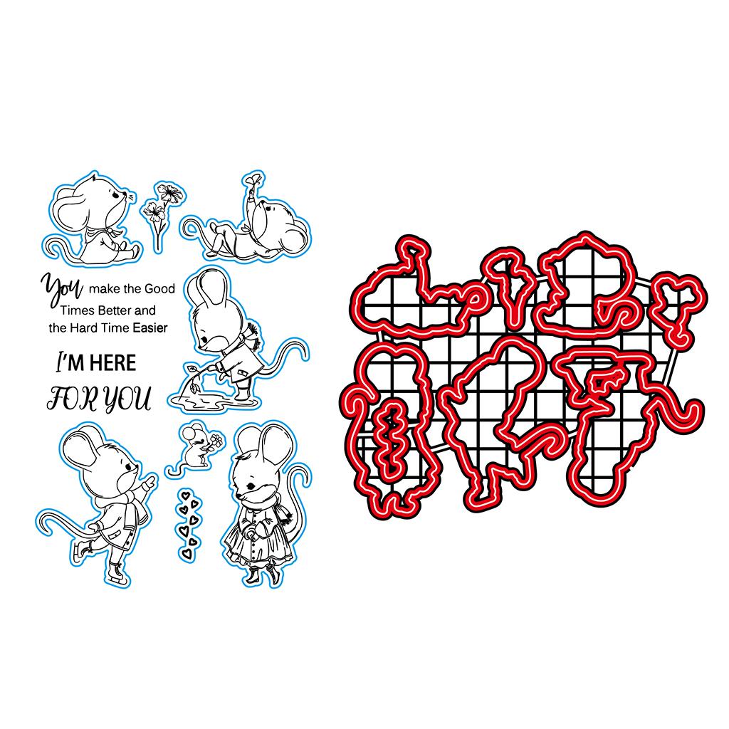 Clear Rubber Stamp Scrapbooking Diary Album Aesthetic Embossing Decorations