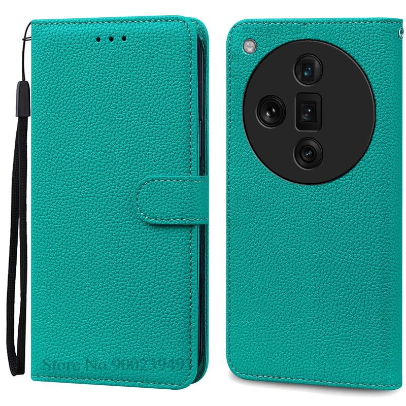 For OPPO Find X7 Case Leather Wallet Flip Case For OPPO Find X7 Ultra Case Soft Silicone Cover Coque Fundas Shell