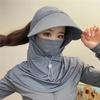 Cappello da Sole con Coulisse per Donna, Maschera Facciale con Protezione UV Estiva