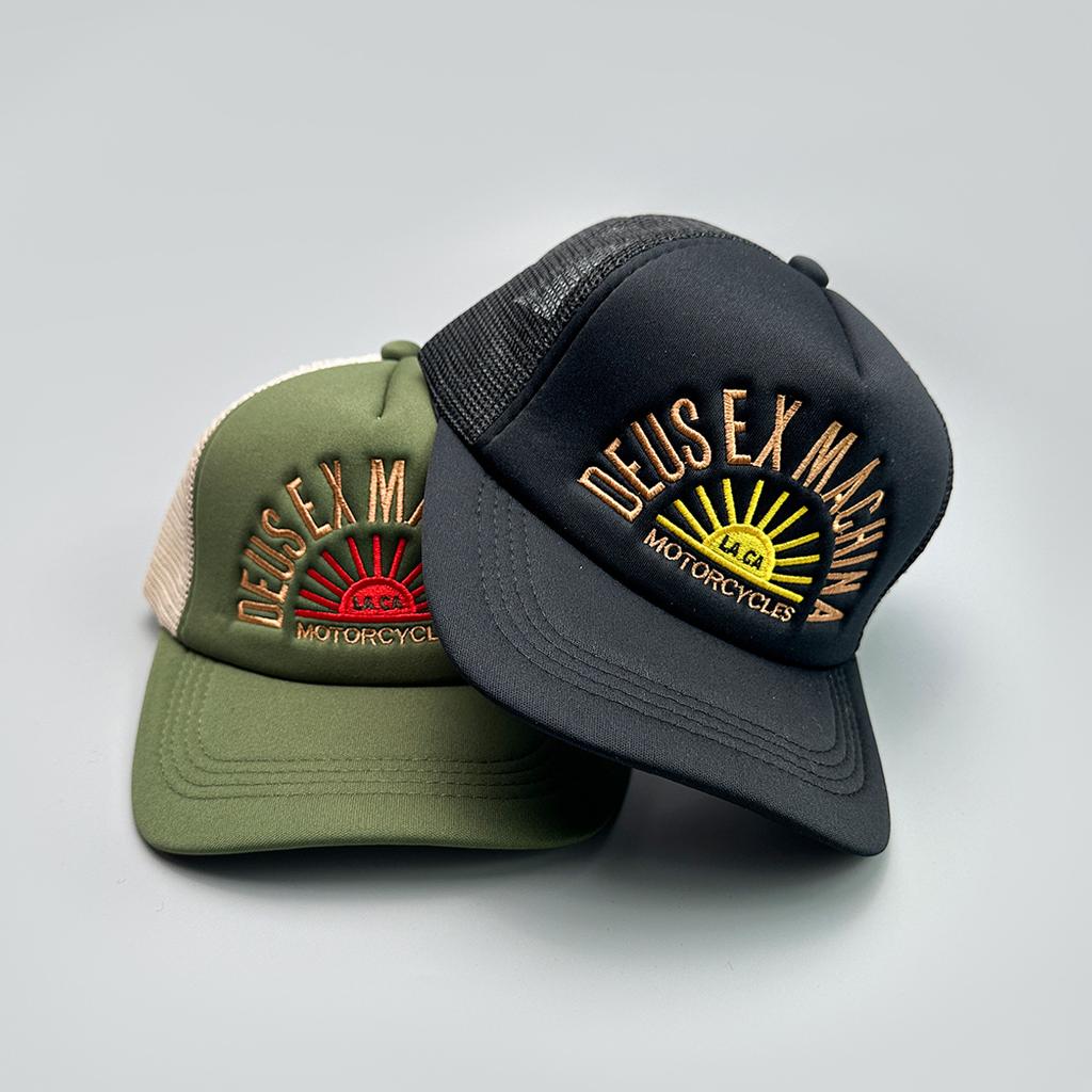 Vintage American Embroidered Letter Baseball Cap Men'S And Women'S Shade Mesh Personalized Truck Hat
