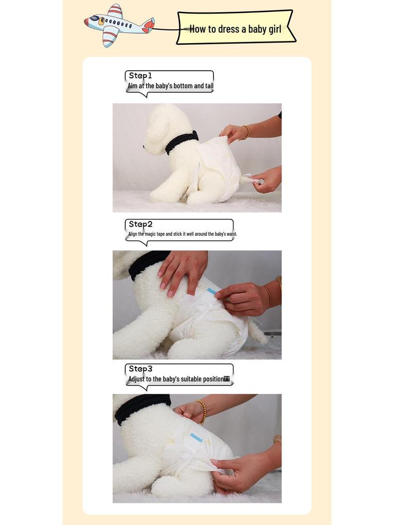 40-Piece Pack of Large Pet Dog Sanitary Diapers - Absorbent, Free Shipping
