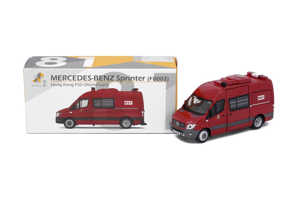 Tiny City Sprinter FL Hong Kong Fire Department WSV No.81 Mercedes-Benz (F8002)