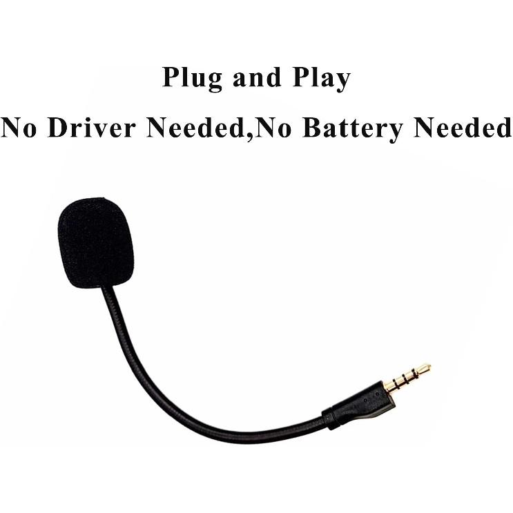Replacement Game Mic for Steelseries Arctis 1 Headphones Detachable Microphone Boom for Gaming Headsets PS4 Pro PS5 Xbox One X Computer PC Mac 3.5mm