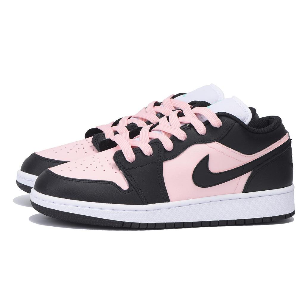 Jordan Air Jordan 1 Dopamine Dressing Cushioning, Wear Resistant Low top Vintage Basketball Shoes Women's Black Pink 553560-131(Team32-SBOX)