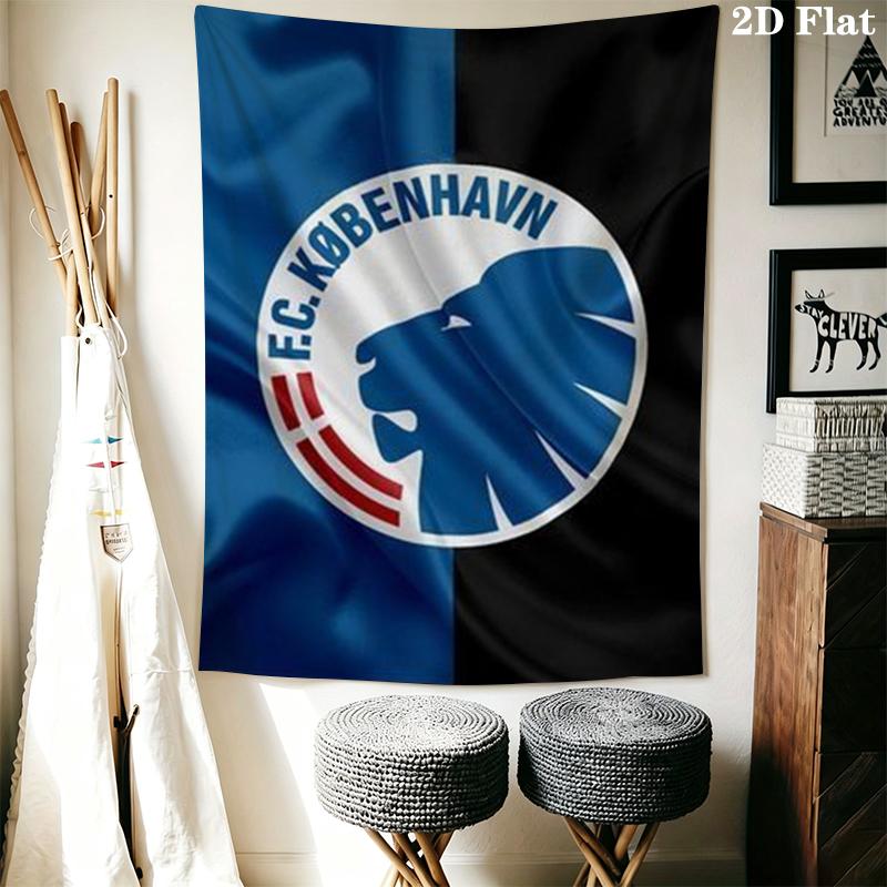 F.C. Copenhagen Wall Tapestry Aesthetic Wall Hanging Printed Fabric Blanket Decorative Tapestries for Bedroom Living Room Home Decor