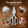 Kitchen Scissor Meat Scissors Heavy Duty Stainless Steel Cutter  for Poultry Shears Chicken Duck Fish Vegetable Bones Home BBQ