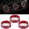 Auto Car AC Control Ring Trim Cover Car Interior Accessories For VW Tiguan Atlas T-roc Ateca FR Passat B8 Variant 2017-2019