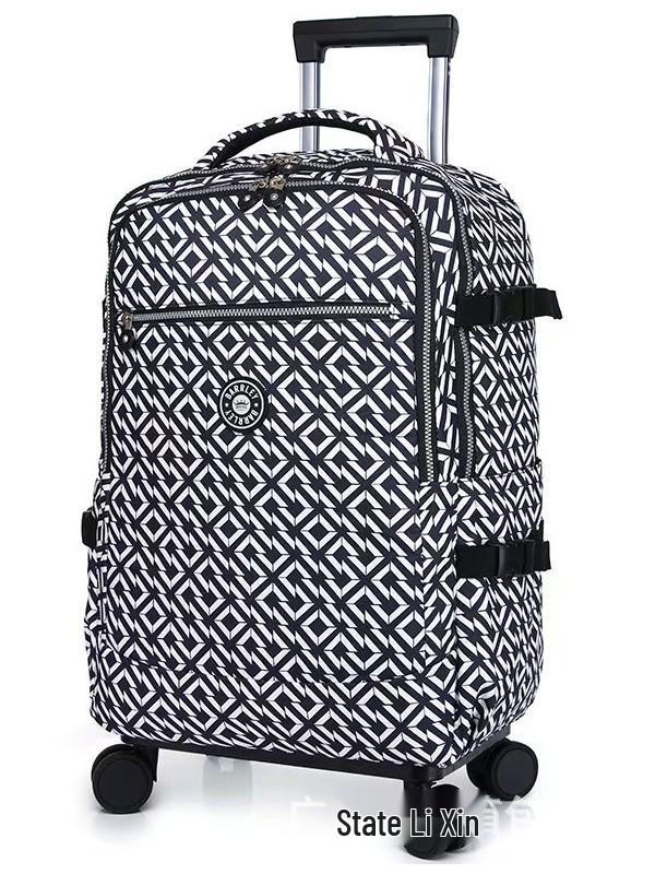 Universell hopfällbar ryggsäcksvagn: Resväska med hjul och stor kapacitet för kortare resor