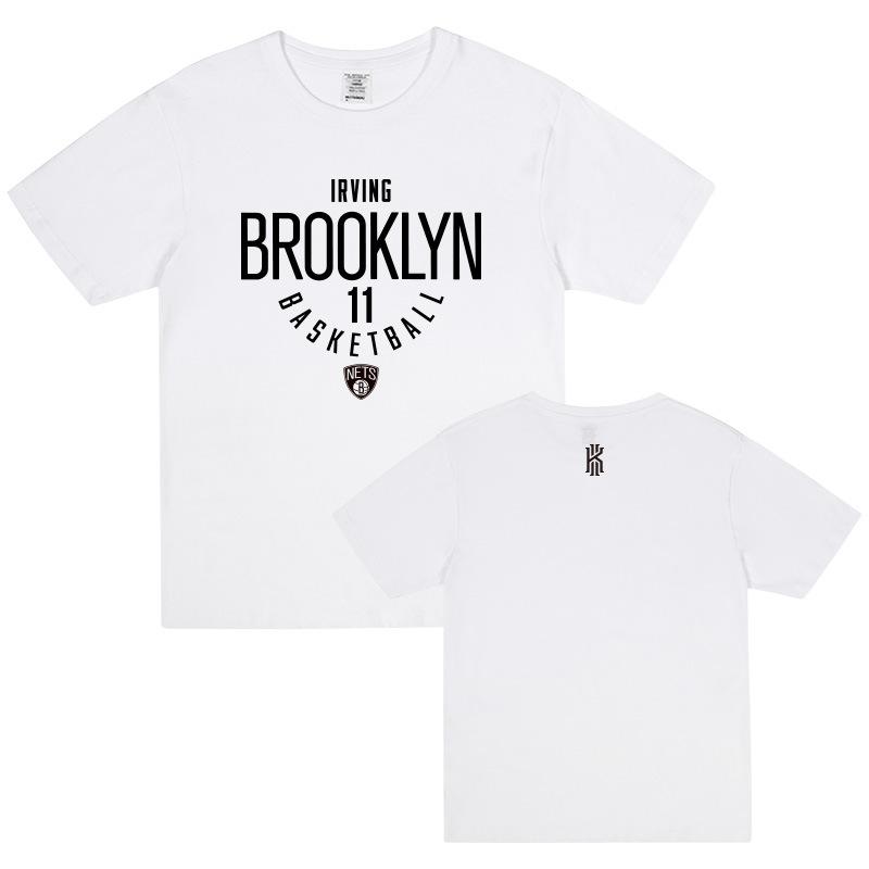 Nets Irving Durant Short Sleeved Tshirt Mens Summer Basketball Loose Oversized Training Jersey