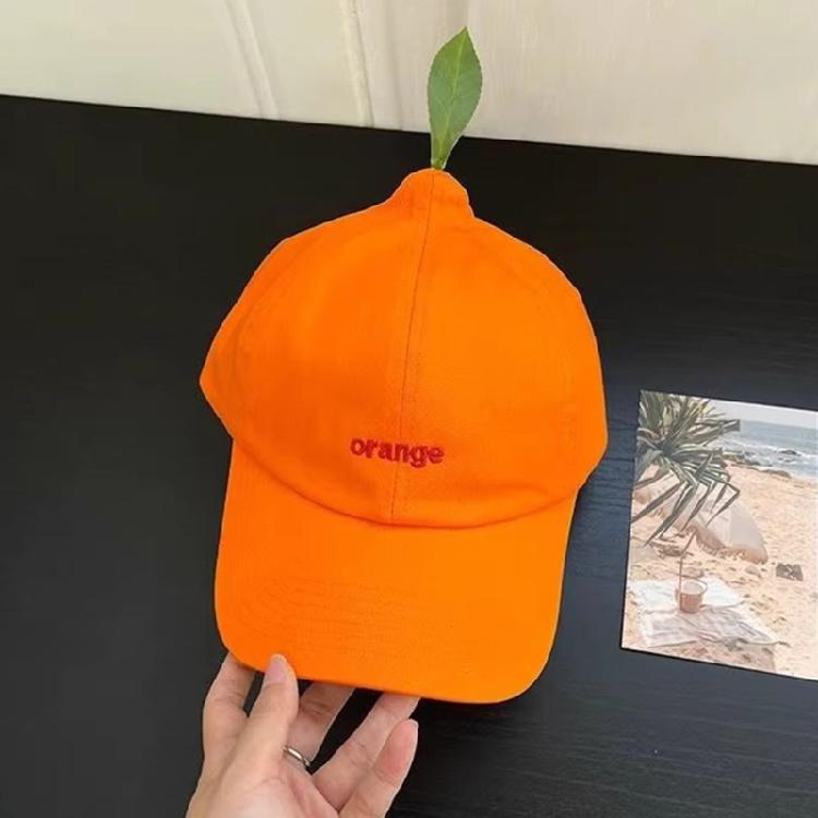 Stylish Tangerine Fisherman Hat With Sun Protection Baseball Cap Beret Suitable For Males Females And Kids