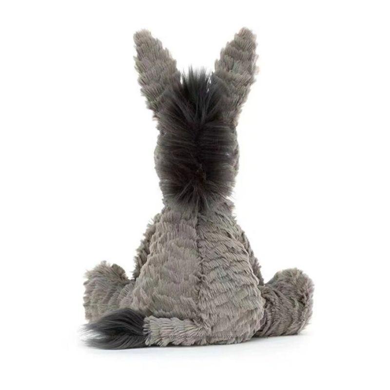 23/40/60CM Cute Burro Peluche Toys Lovely Grey Donkey Plush Dolls Stuffed Soft Animal for Baby Infant Birthday Room Decor Gifts