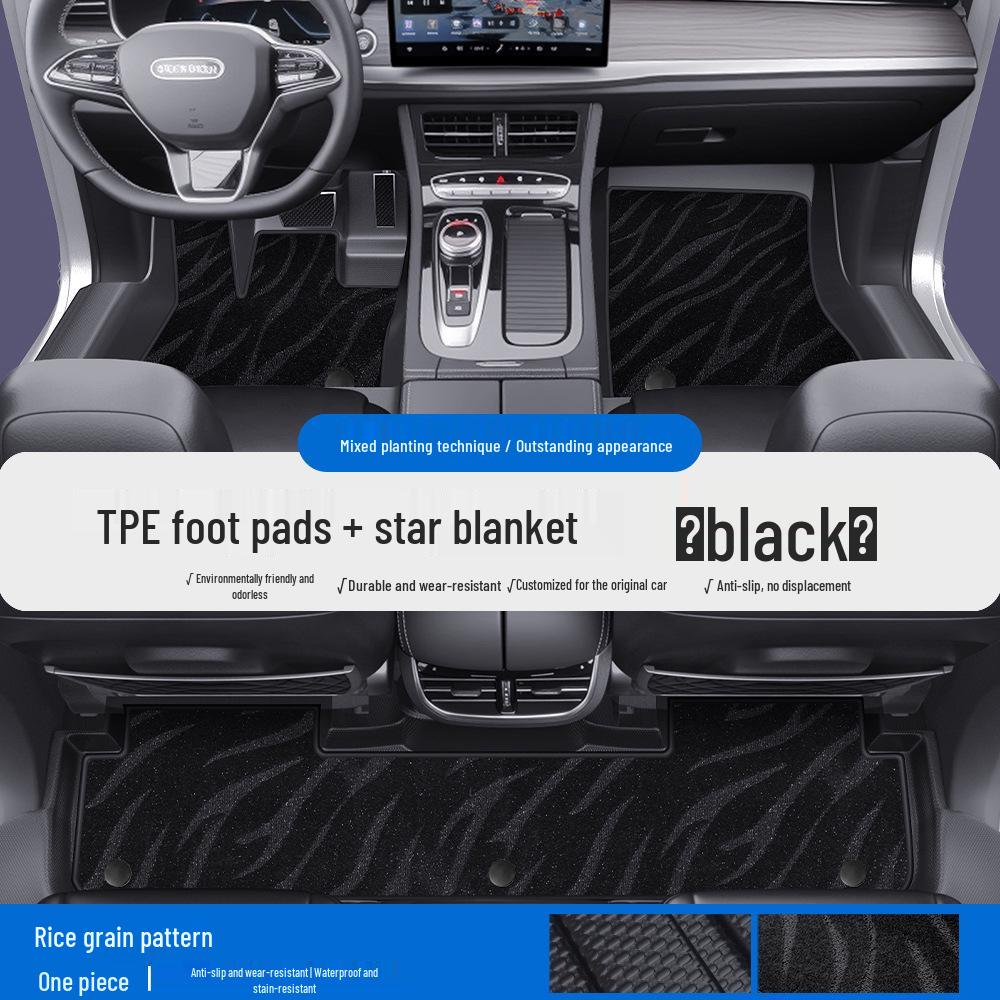 Skyworth EV6 ET5 TPE Waterproof Car Mats with Door Sill Coverage