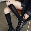 Summer Thin Woman Socks JK Costumes Girls Knee High Socks Japan High School Student Stockings Long Socks Solid Black White