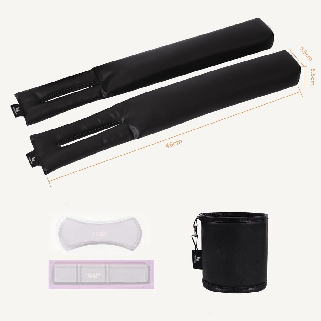 Hompres PU Leather Car Seat Gap Filler with 700ml Car Storage Pocket and Reusable Adhesive and Prevents Keys and Smartphones from Double-Sided Tape,