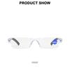New Fashionable Anti Blue Light Reading Glasses for Men Casual Frameless Corrective eyewear for Women Classic Long-Distance Prescription eyeglass