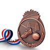 Football Trophies For Awards 3D Souvenir School Sports 360-Degree Rotatable Professional Blank Custom Gold Meta Medal Craft Gift