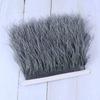 1 Meter Ostrich feather Trim Ribbon Dyed Various Long Ostrich Fringe 8-10CM feathers for crafts Dress/skirt Sewing Accessory