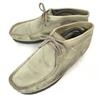 Clarks Suede Leather Wallabee Boots [9.5M/27.5/Khaki Light Gray] Crepe Sole