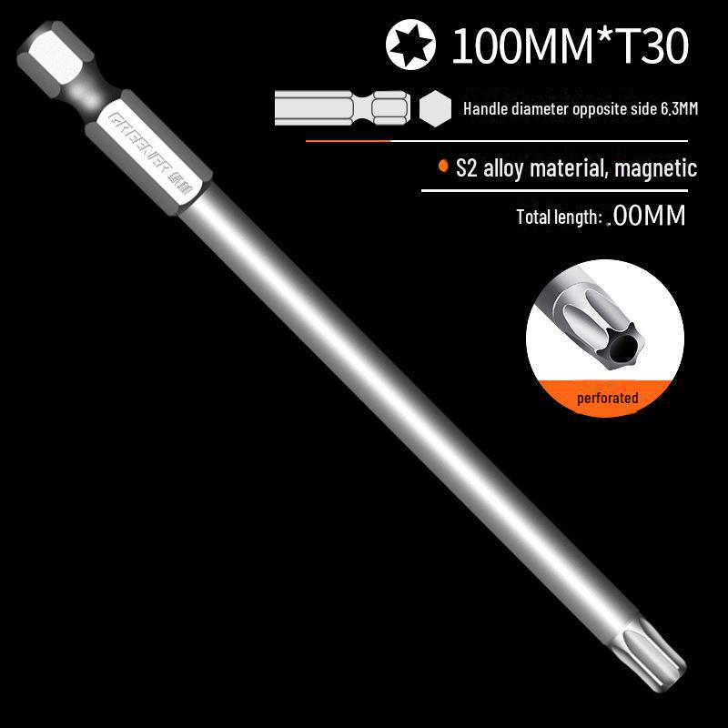 Lvlin S2 Single-ended Pozidriv Hex Wind Bit Screwdriver Head