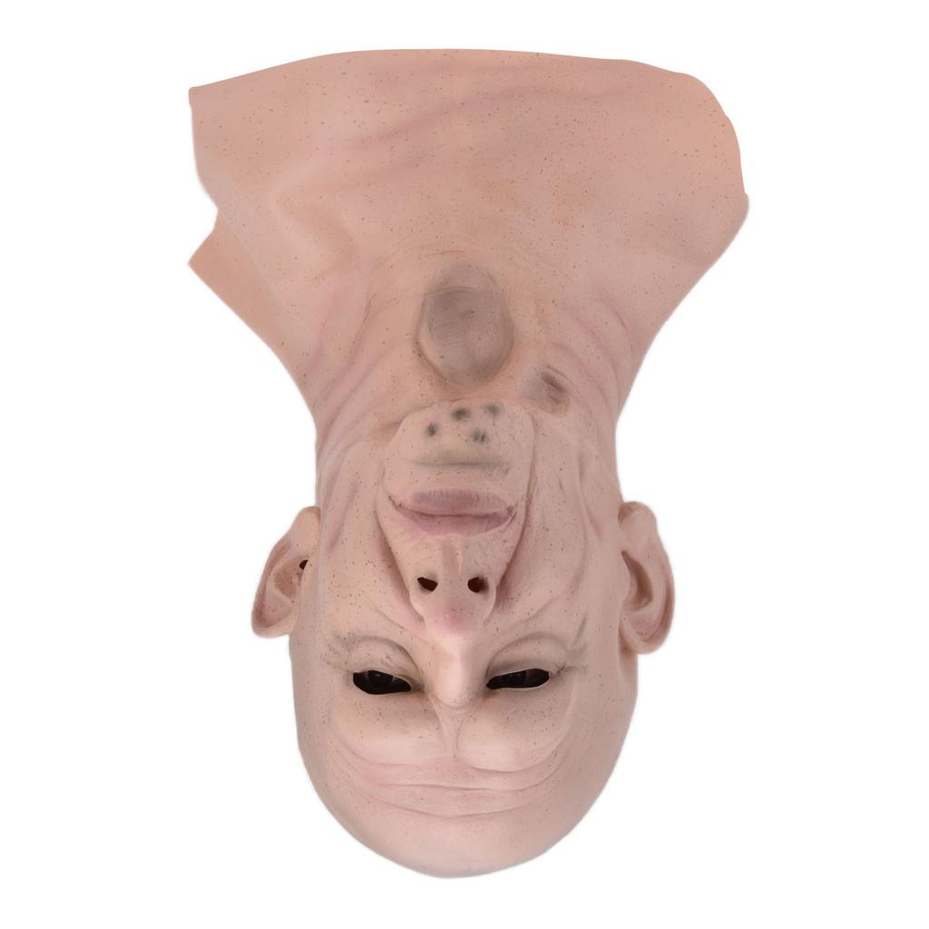 Realistic Bald Head Man Mask Latex Human Face Mask Funny Scary Halloween Costume Cosplay Props