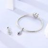 Color Copper Sparkling Infinity Dangle Charm Fit Original Bracelet Protective Hand Charm Diy Christmas Jewelry Gift