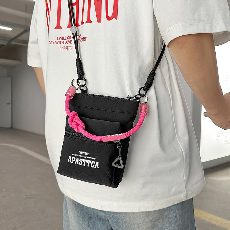 Lightweight Mobile Phone Bag Contrast Shoulder Bag Travel Crossbody Bag