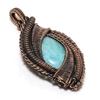 Amazonite Pendant, 999 Copper Wire Wrapped Pendant Handmade Gemstone Jewelry, Gifts For Wife Brand New Pendant