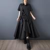 Ensemble décontracté d'été vintage surdimensionné 2 deux pièces chemises amples pour tops amples vintage chemisier pour femme chemise boutonnée vêtements jupe