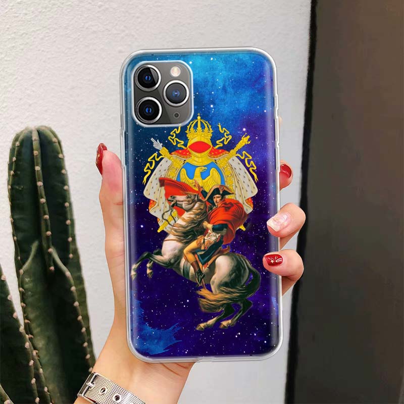 Napoleon Bonaparte For iPhone 17 Air 16 15 14 Plus 13 Mini 12 11 Pro Max Phone Case 16E 7 Print 8 SE Fundas Cover Soft Coque 16