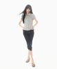 Pantalon cargo Capri enroulable Mileko Bleu marine