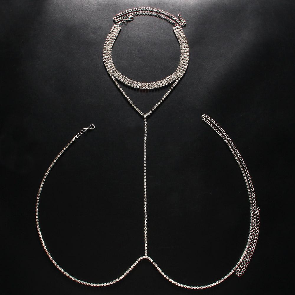 

Stonefans многослойная поясная цепочка для женщин Y2K, топ со стразами, бюстгальтеры на груди, бикини, колье, сексуальное нижнее белье, ювелирные изделия United States