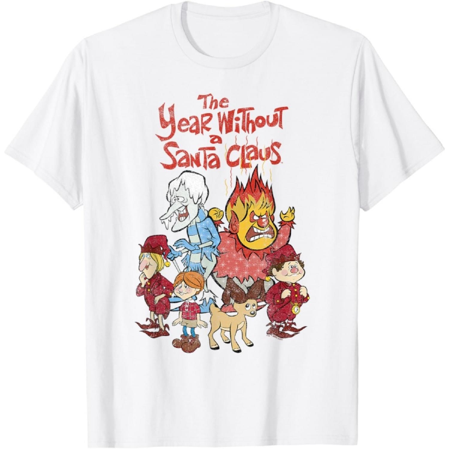 The Year Without A Santa Claus Group Shot Logo T-Shirt S