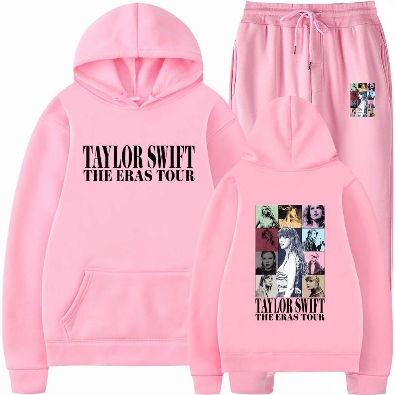 

Женские брючные костюмы с капюшоном, женский ретро-спортивный принт XXXL