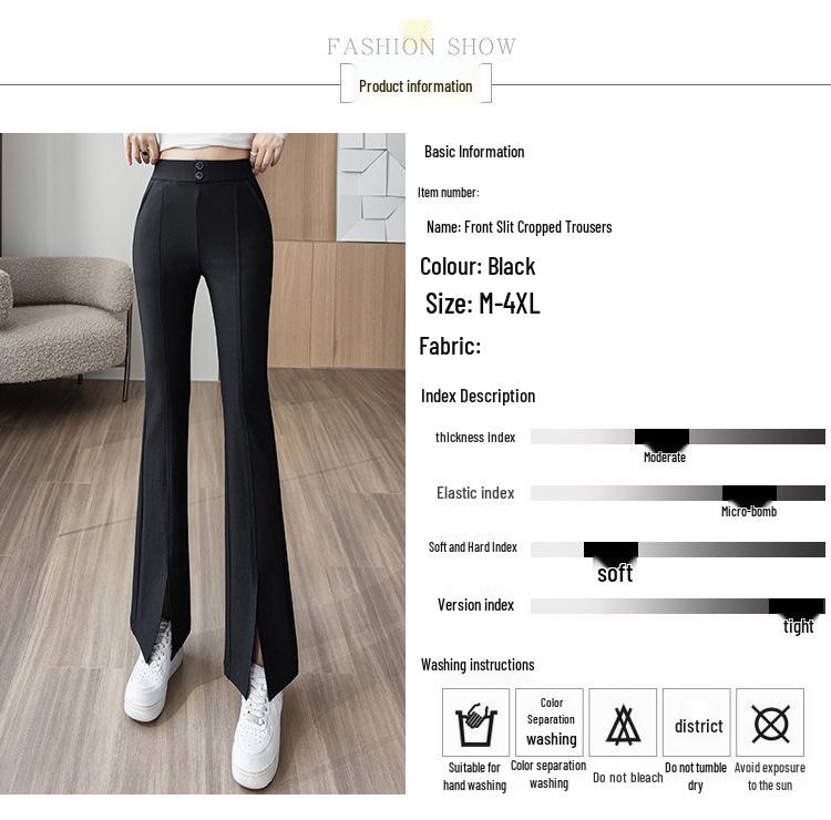 Women's High Waist Slimming Flared Pants for Summer