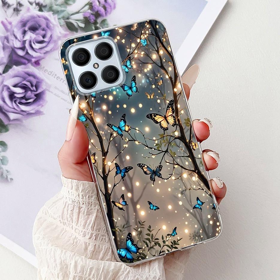 For Honor X8 4G Case Honor X8a X8b X8C Luxury Painted Cover Soft Silicone Case For Honor X8b X8a HonorX8C HonorX8 4G Fundas Bags
